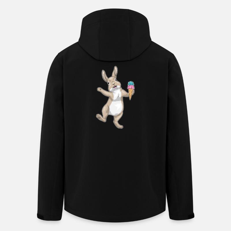 Hase Waffeleis - Recycelte Männer Softshell-Jacke von Stanley/Stella - Schwarz