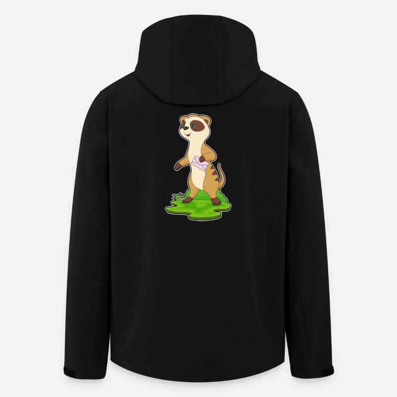 Erdmännchen Brief - Recycelte Männer Softshell-Jacke von Stanley/Stella - Schwarz