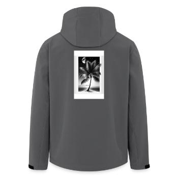 Palmier - Veste softshell homme en polyester recyclé Stanley/Stella - noir - Dos - AI Model Male 185 light (185cm)