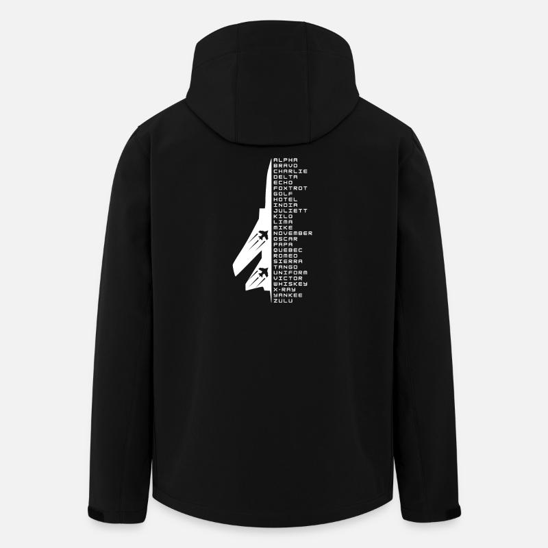 Buchstabieralphabet - Recycelte Männer Softshell-Jacke von Stanley/Stella - Schwarz