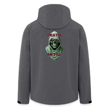 Gothic Totenschädel mit metallischen Akzenten - Recycelte Männer Softshell-Jacke von Stanley/Stella - Schwarz - Hinten - AI Model Male 185 light (185cm)