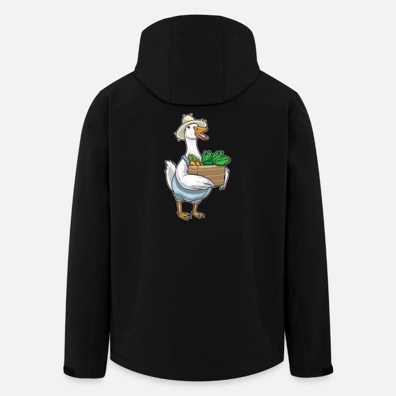Canard Légumes fermiers - Veste softshell homme en polyester recyclé Stanley/Stella - noir