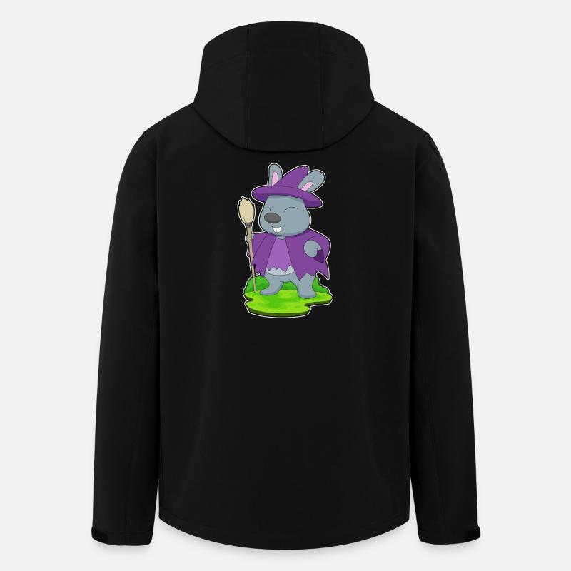 Bunny Halloween Witch - Men’s Recycled Softshell Jacket by Stanley/Stella - black