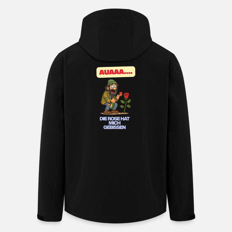 La rose m’a mordu - Veste softshell homme en polyester recyclé Stanley/Stella - noir