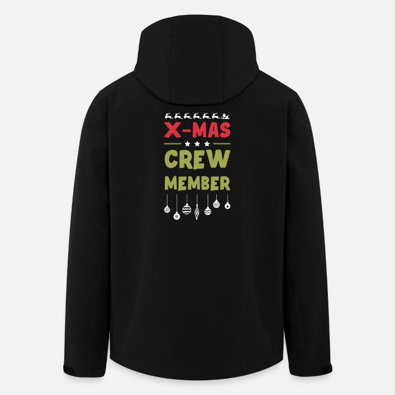 Membre de l’équipage de Noël - Veste softshell homme en polyester recyclé Stanley/Stella - noir