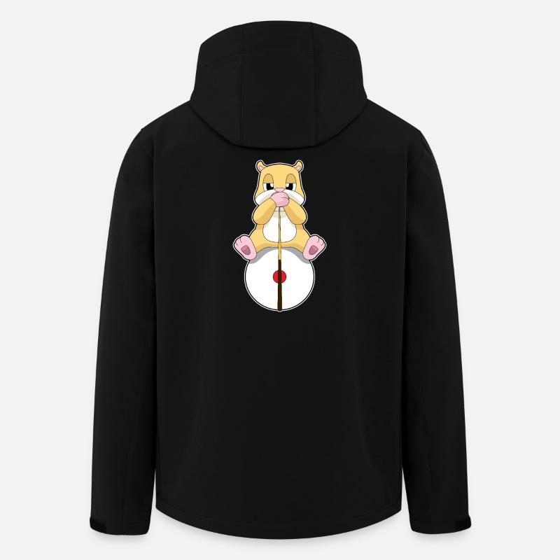 Hamster Billiard Queue Sport - Recycelte Männer Softshell-Jacke von Stanley/Stella - Schwarz