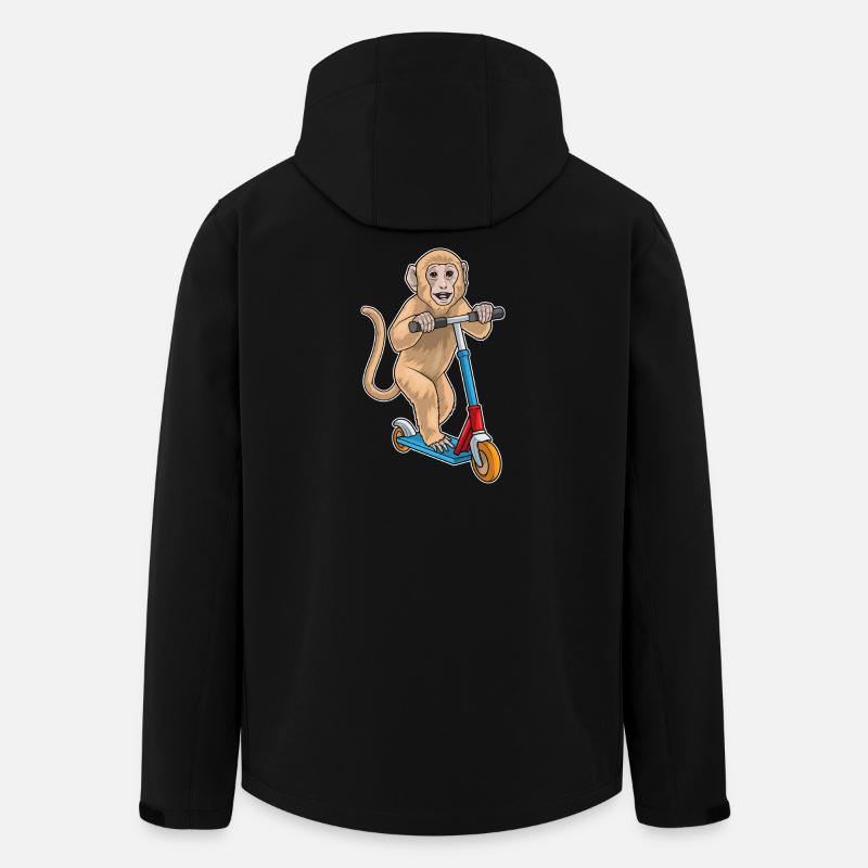 Monkey Kick Scooter - Veste softshell homme en polyester recyclé Stanley/Stella - noir