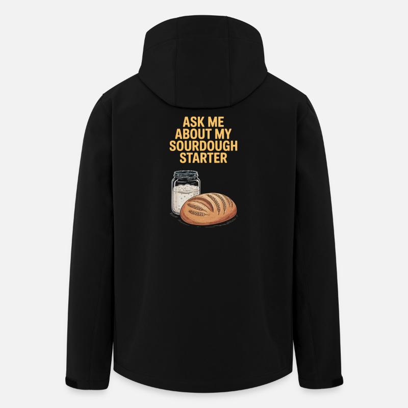 Ask Me About My Sourdough Starter - Recycelte Männer Softshell-Jacke von Stanley/Stella - Schwarz