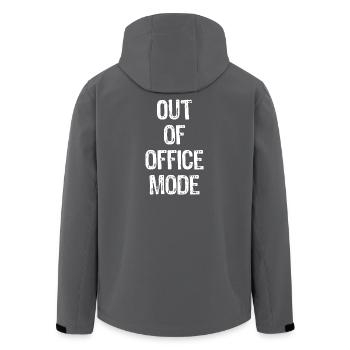 Mode Hors Bureau - Veste softshell homme en polyester recyclé Stanley/Stella - noir - Dos - AI Model Male 185 light (185cm)
