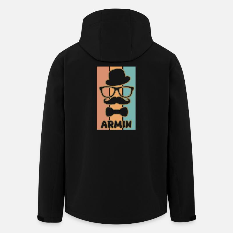 Armin als Name - Recycelte Männer Softshell-Jacke von Stanley/Stella - Schwarz