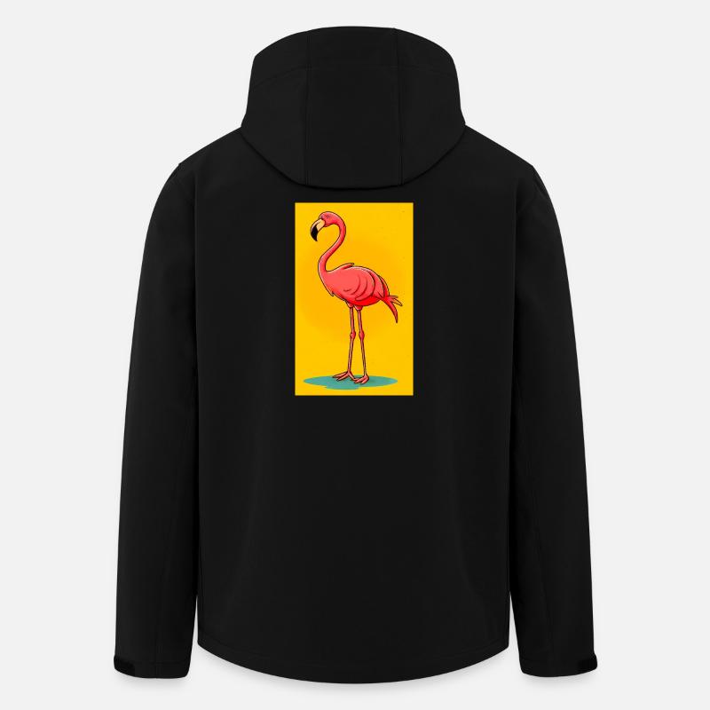 Flamingo - Recycelte Männer Softshell-Jacke von Stanley/Stella - Schwarz