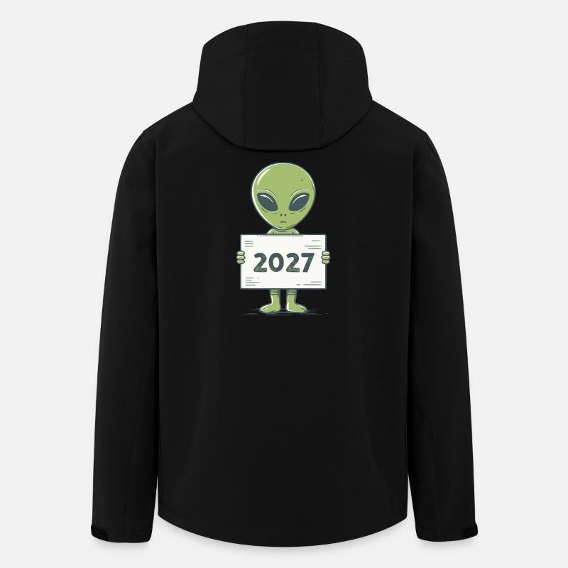 grünes Alien - Recycelte Männer Softshell-Jacke von Stanley/Stella - Schwarz