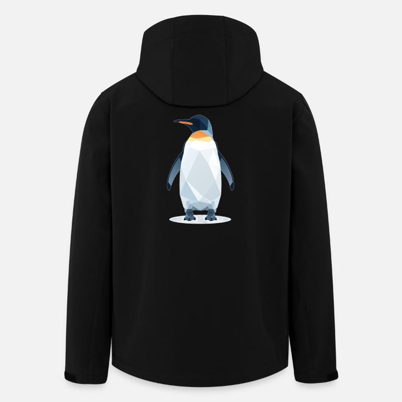 Pinguin Style - Recycelte Männer Softshell-Jacke von Stanley/Stella - Schwarz