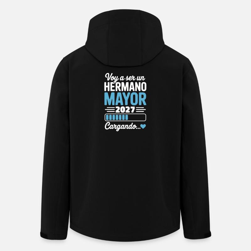 Ich werde 2027 großer Bruder. - Recycelte Männer Softshell-Jacke von Stanley/Stella - Schwarz