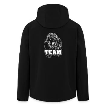 TEAM AFGHANE Windhund Windhunde Rennen - Recycelte Männer Softshell-Jacke von Stanley/Stella - Schwarz - Hinten - AI Model Male 185 light (185cm)