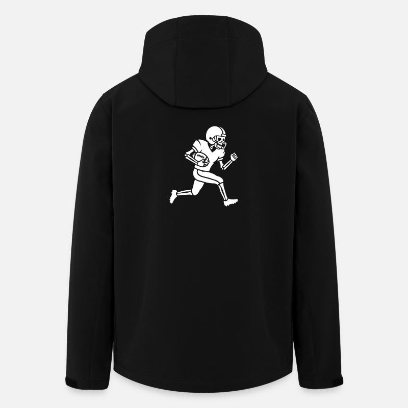 Skelett-Gridiron Runner - Recycelte Männer Softshell-Jacke von Stanley/Stella - Schwarz
