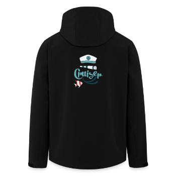 Kreuzfahrt - Recycelte Männer Softshell-Jacke von Stanley/Stella - Schwarz - Hinten - AI Model Male 185 light (185cm)
