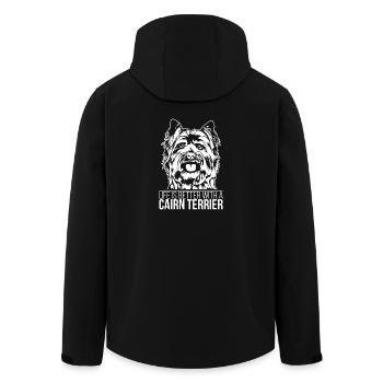 Cairn Terrier life is better Hunde Hund Wilsigns - Recycelte Männer Softshell-Jacke von Stanley/Stella - Schwarz - Hinten - AI Model Male 185 light (185cm)