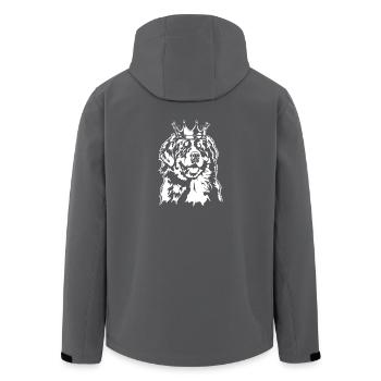 Berner Sennenhund Krone Hunde Hund Wilsigns - Recycelte Männer Softshell-Jacke von Stanley/Stella - Schwarz - Hinten - AI Model Male 185 light (185cm)
