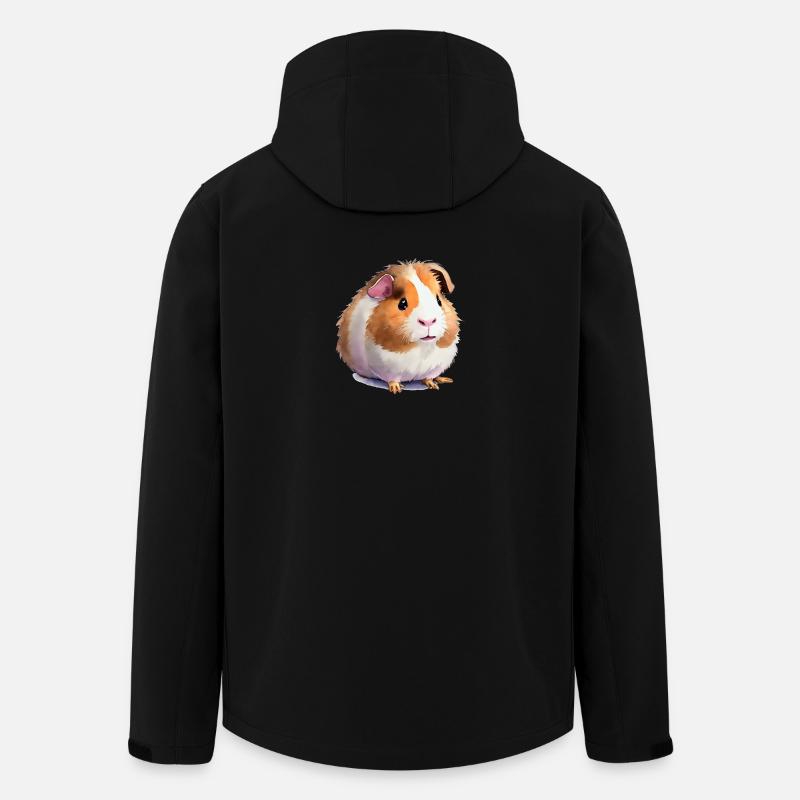 süßes Meerschweinchen - Recycelte Männer Softshell-Jacke von Stanley/Stella - Schwarz