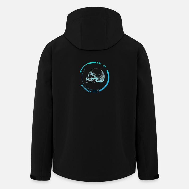 Menschenkopfröntgenbild - Recycelte Männer Softshell-Jacke von Stanley/Stella - Schwarz