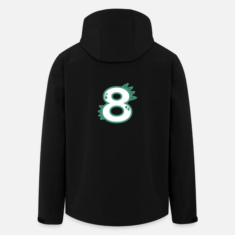 Numéro 8 - Veste softshell homme en polyester recyclé Stanley/Stella - noir