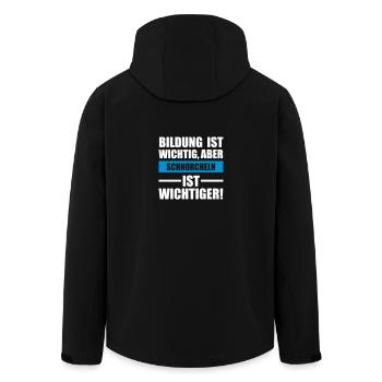 Schnorcheln Sportart - Recycelte Männer Softshell-Jacke von Stanley/Stella - Schwarz - Hinten - AI Model Male 185 light (185cm)