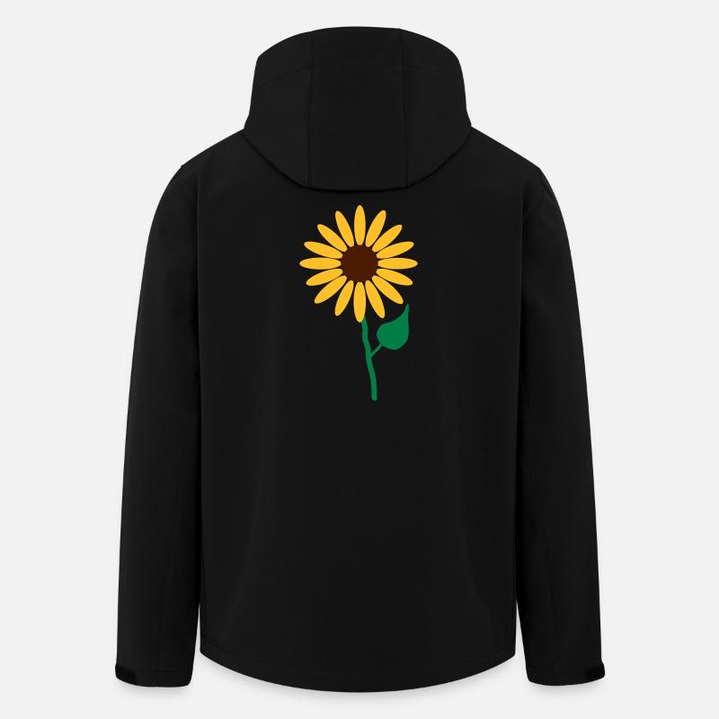Blume - Recycelte Männer Softshell-Jacke von Stanley/Stella - Schwarz