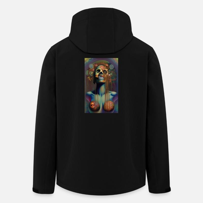 Beautiful fantasy Skull - Recycelte Männer Softshell-Jacke von Stanley/Stella - Schwarz