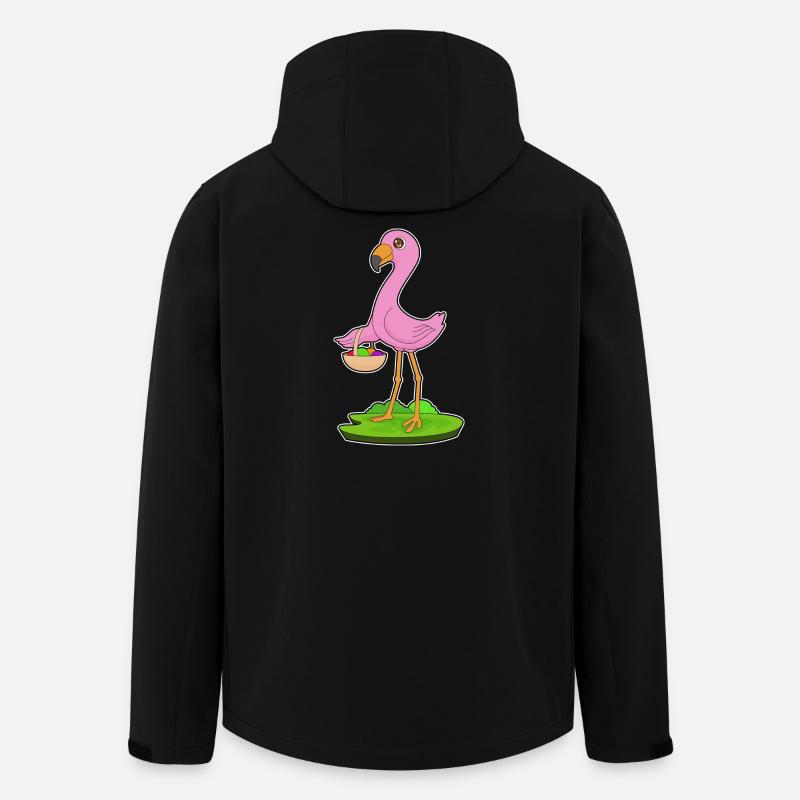 Flamingo Obstkorb - Recycelte Männer Softshell-Jacke von Stanley/Stella - Schwarz