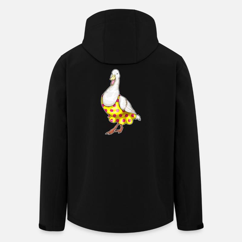 Robe à pois de canard - Veste softshell homme en polyester recyclé Stanley/Stella - noir