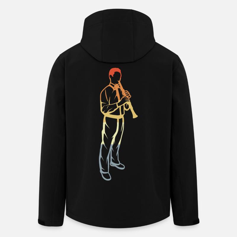 Klarinetten Junge - Recycelte Männer Softshell-Jacke Discoverer von Stanley/Stella - Schwarz
