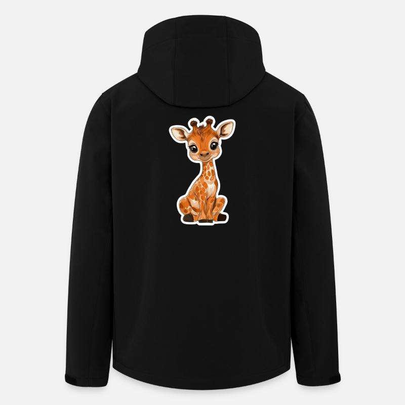 Giraffe - Men’s Recycled Softshell Jacket by Stanley/Stella - black