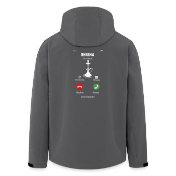 La chicha appelle - Veste softshell homme en polyester recyclé Stanley/Stella - noir - Dos - AI Model Male 185 light (185cm)