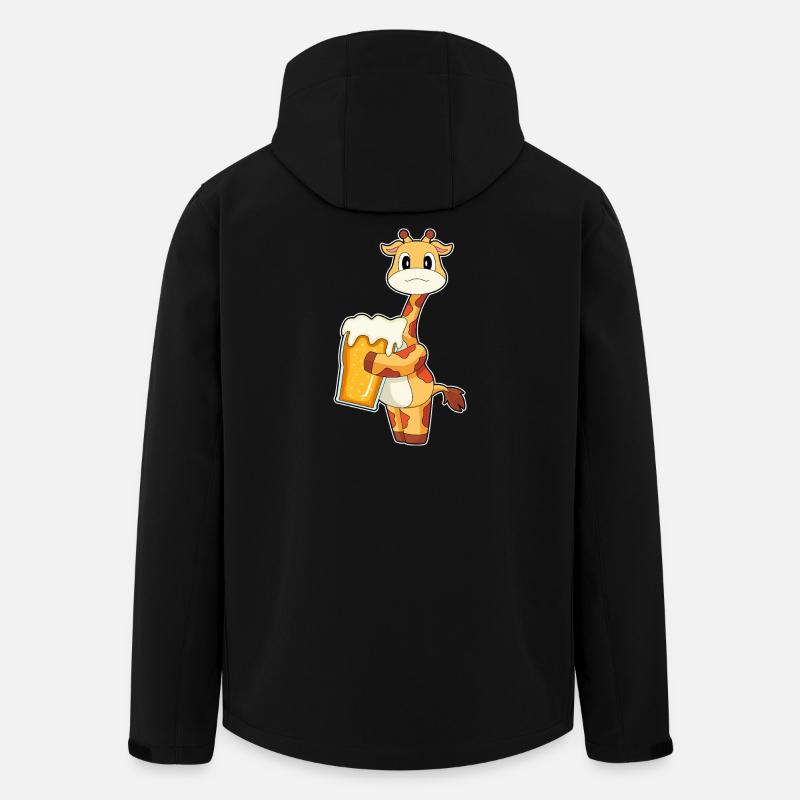 Giraffe Beer - Men’s Recycled Softshell Jacket by Stanley/Stella - black