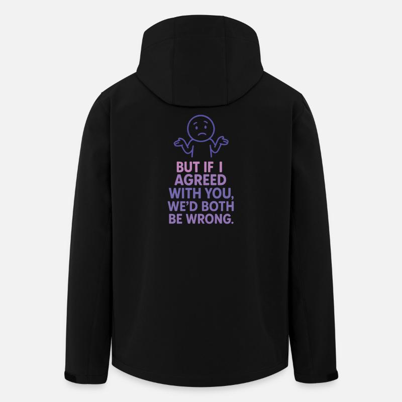 Sarkastisches Achselzucken Lustiges Zitat - Recycelte Männer Softshell-Jacke von Stanley/Stella - Schwarz