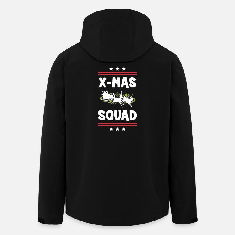 X-Mas Squad - Recycelte Männer Softshell-Jacke von Stanley/Stella - Schwarz