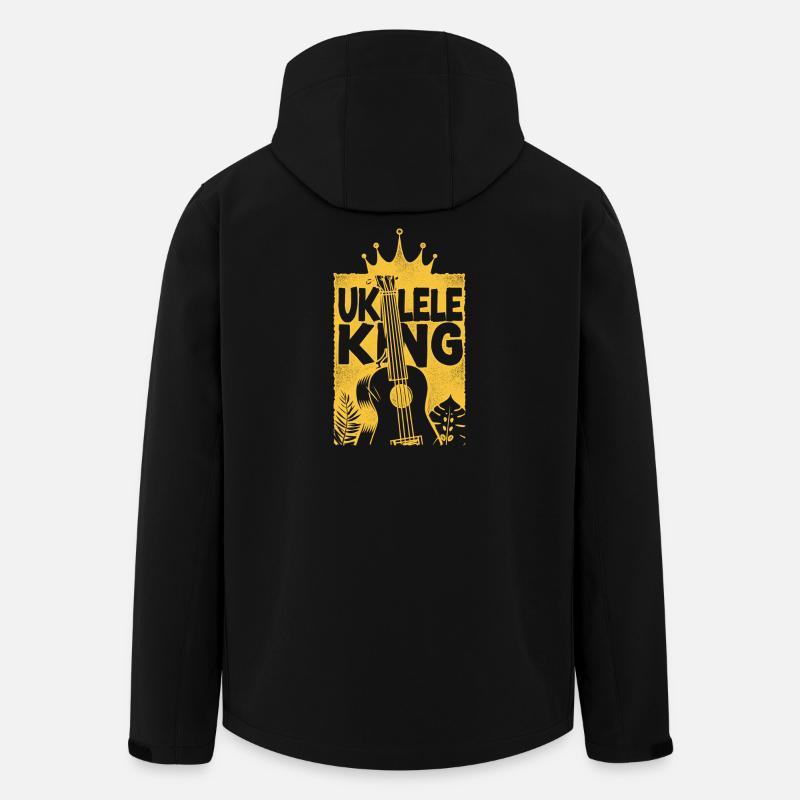 Hawaiian Ukulele Uke King Ukulele - Recycelte Männer Softshell-Jacke von Stanley/Stella - Schwarz