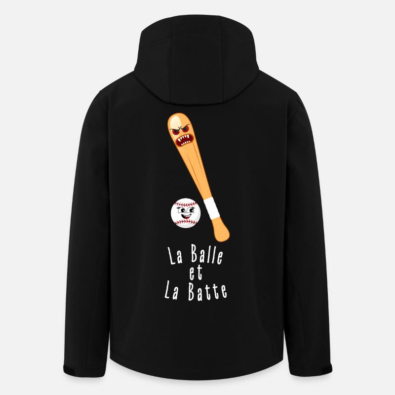 La Balle et La Batte - Veste softshell homme en polyester recyclé Stanley/Stella - noir