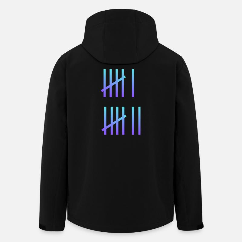 SIX SEVEN Meme - Recycelte Männer Softshell-Jacke von Stanley/Stella - Schwarz