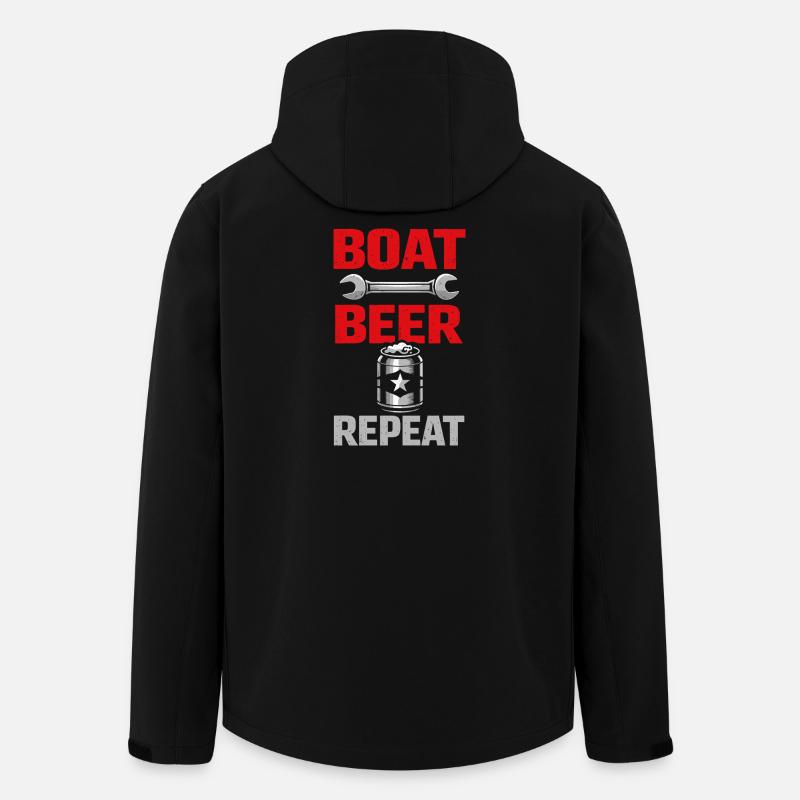 Bootswartung, Reparatur, Humor, - Recycelte Männer Softshell-Jacke von Stanley/Stella - Schwarz