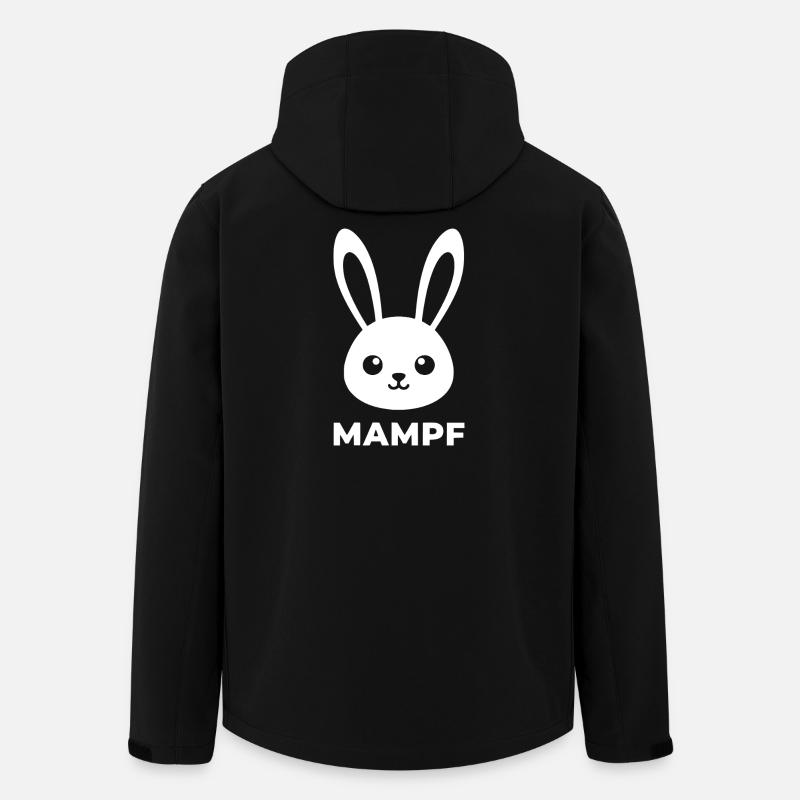 Delicate Bunny Bunny Print - Men’s Recycled Softshell Jacket by Stanley/Stella - black