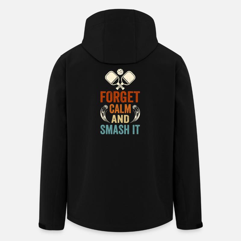 Forget Calm and Smash It - Recycelte Männer Softshell-Jacke von Stanley/Stella - Schwarz