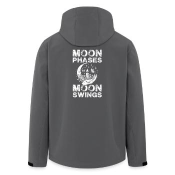  Moon Phases Moon Swings Okkult Wicca Mondphasen - Recycelte Männer Softshell-Jacke von Stanley/Stella - Schwarz - Hinten - AI Model Male 185 light (185cm)