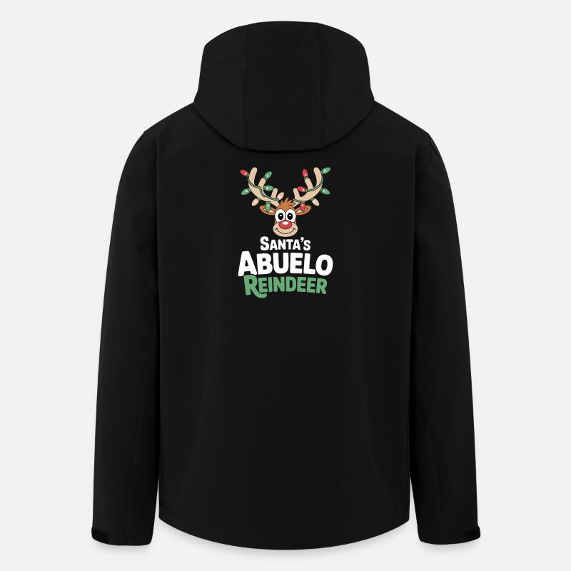Das Rentier Abuelo des Weihnachtsmanns - Recycelte Männer Softshell-Jacke von Stanley/Stella - Schwarz