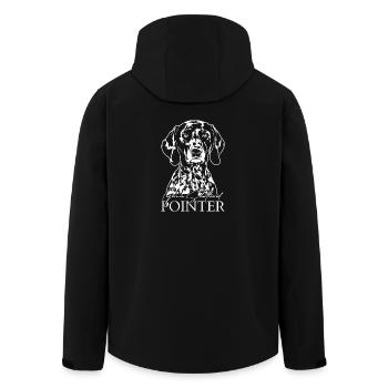 Chien d’arrêt allemand à poil court Wilsigns Chiens de chasse - Veste softshell homme en polyester recyclé Stanley/Stella - noir - Dos - AI Model Male 185 light (185cm)