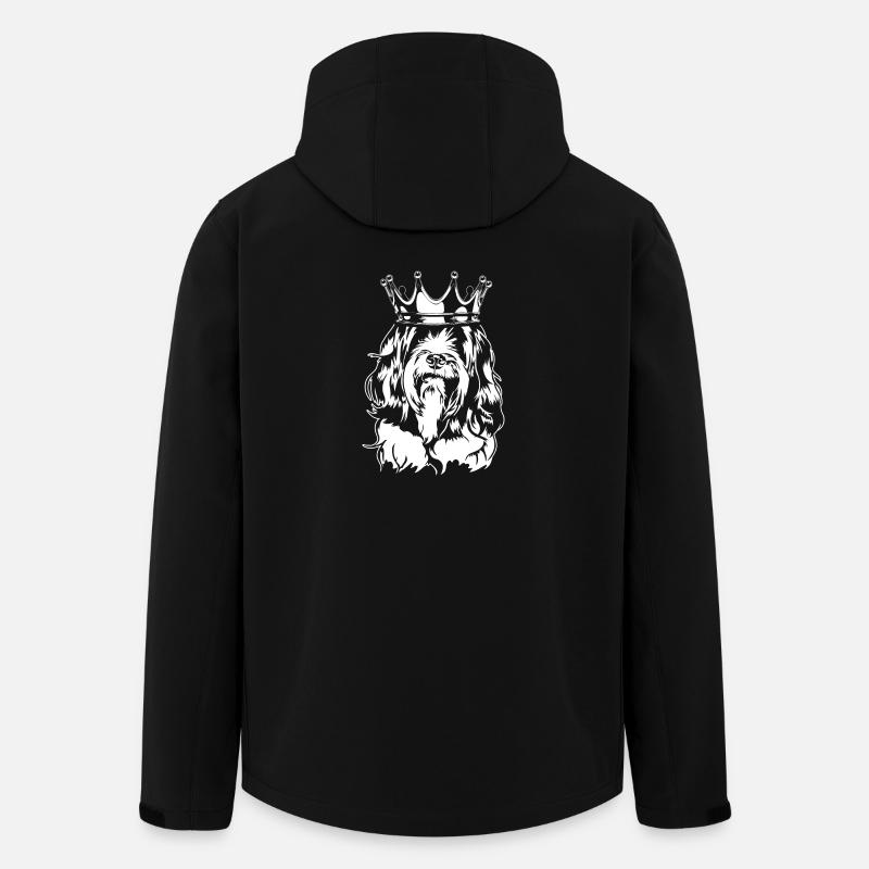 Tibetan Terrier Crown Dogs Dog Wilsigns - Men’s Recycled Softshell Jacket by Stanley/Stella - black