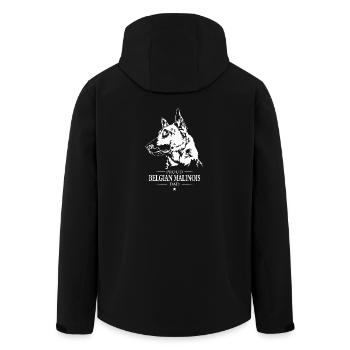 Proud Belgian Malinois Dad Hunde Hund Wilsigns - Recycelte Männer Softshell-Jacke von Stanley/Stella - Schwarz - Hinten - AI Model Male 185 light (185cm)