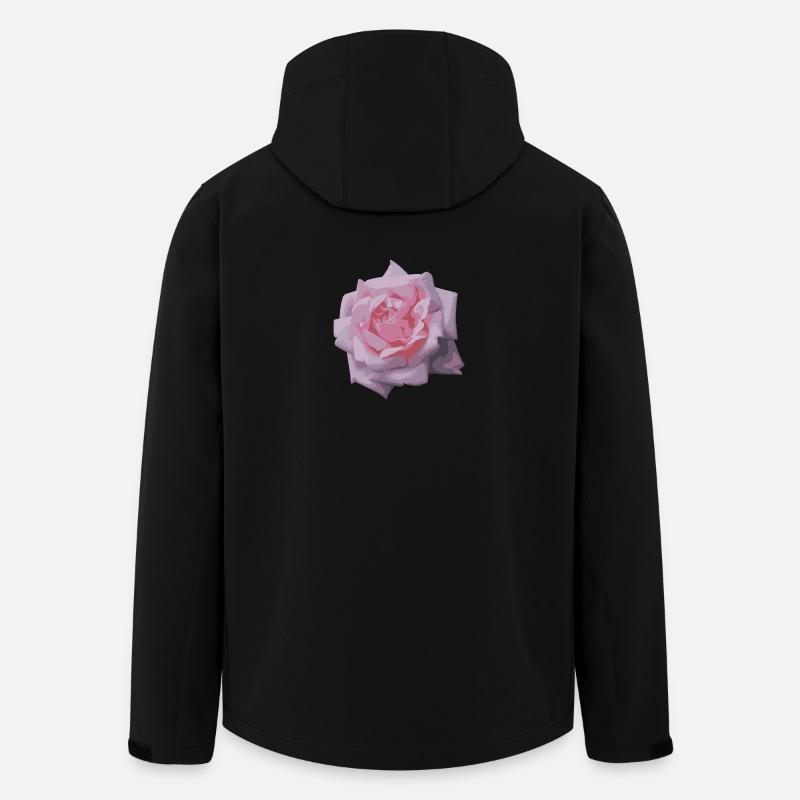 rose - Veste softshell homme en polyester recyclé Discoverer Stanley/Stella - noir