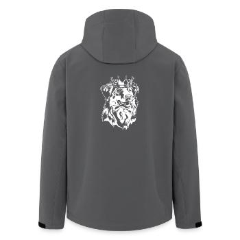 Berger australien Couronne Chiens Chiens Wilsigns - Veste softshell homme en polyester recyclé Stanley/Stella - noir - Dos - AI Model Male 185 light (185cm)